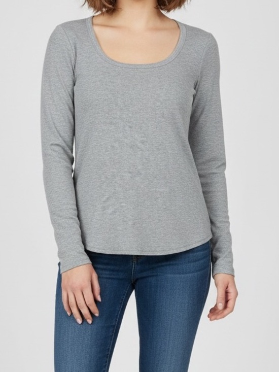 Athleta Tops - Athleta Women’s Size LG Crew Neck Long Sleeve Top Gray Modal